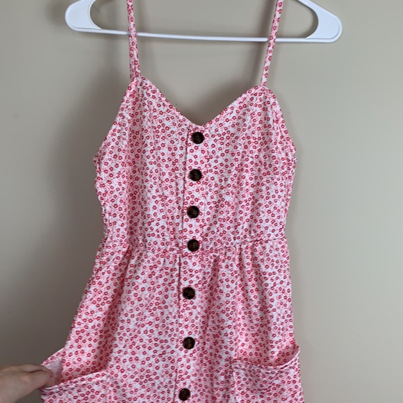 LAST 1! SMALL pink floral summer beach dress - Picture 2 of 14